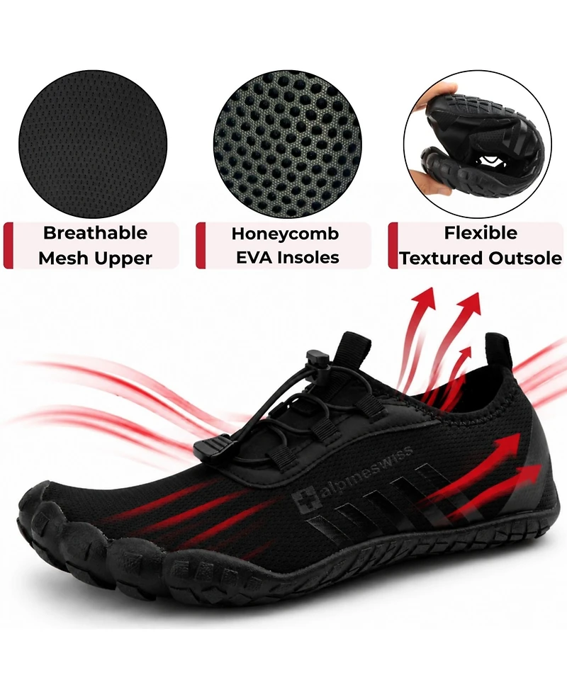Alpine Swiss Odin Men's Quick-Dry Water Shoes Lightweight Non-Slip Beach Barefoot Sneakers