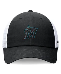 Nike Men's Black Miami Marlins Club Trucker Adjustable Hat