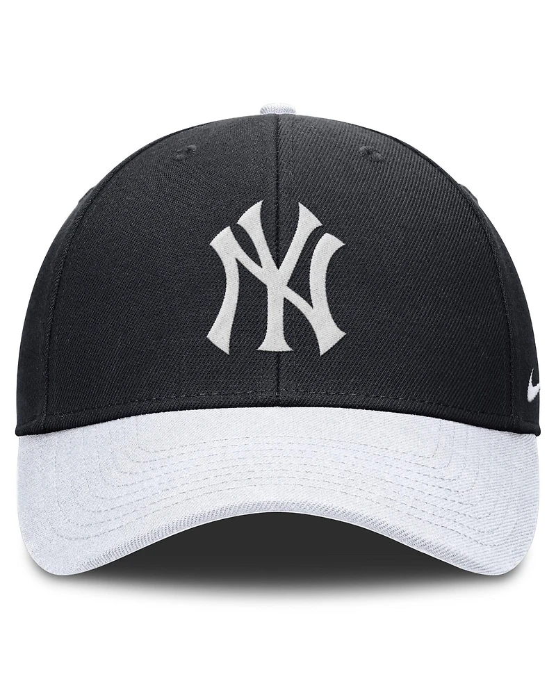 Nike Men's Navy/White New York Yankees Dri-fit Club Adjustable Hat