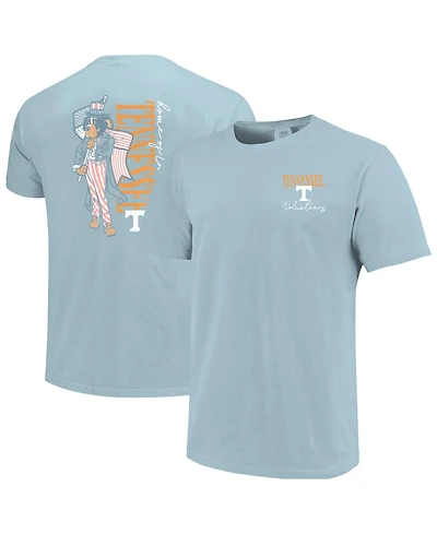 Women's Light Blue Tennessee Volunteers Americana Mascot Comfort Colors T-Shirt