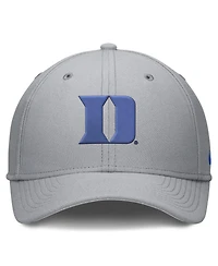 Men's Nike Gray Duke Blue Devils Rise SwooshFlex Dri-fit Hat