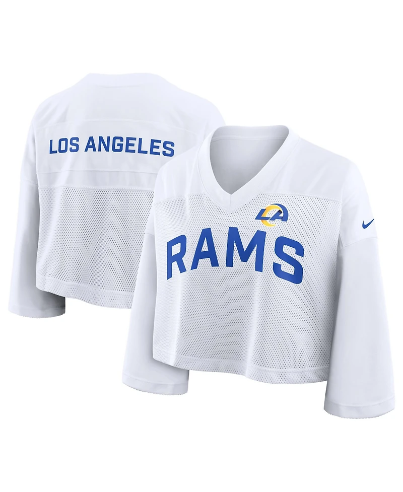 Nike Women's Los Angeles Rams Wide Receiver Cropped Mesh Jersey