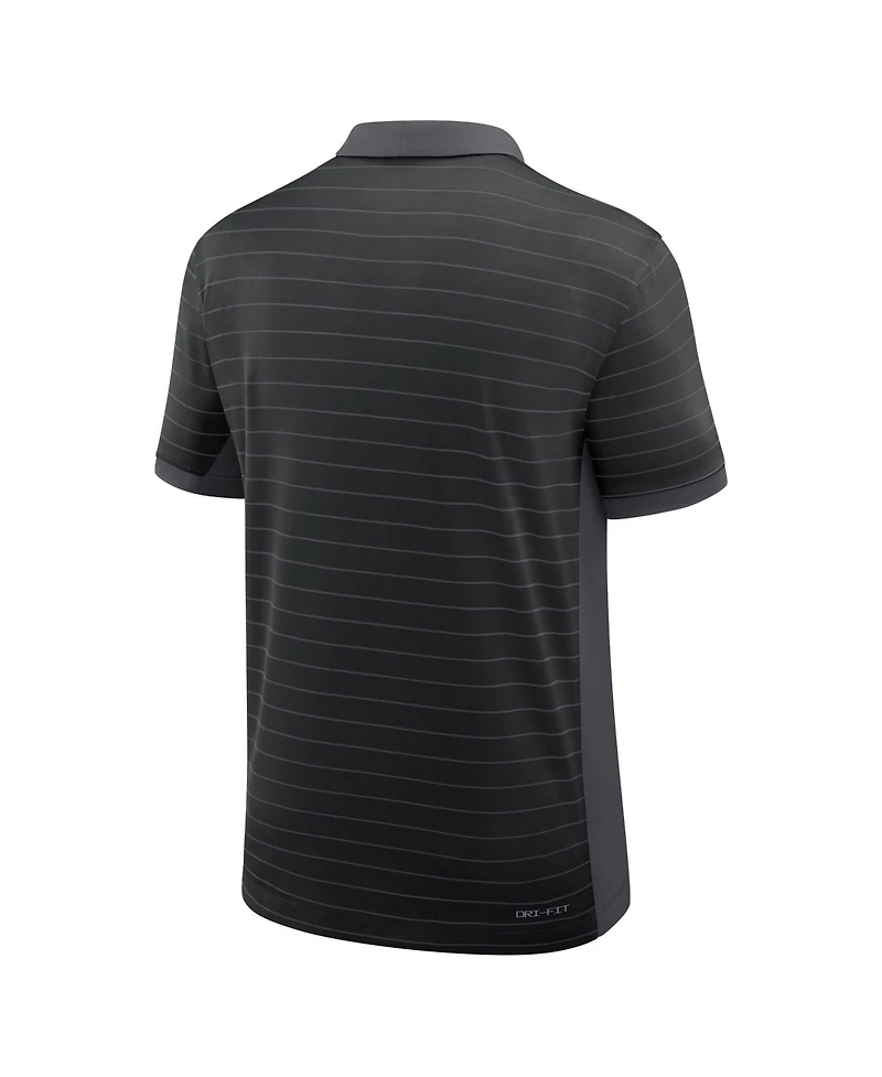 Nike Men's Black Stanford Cardinal 2026 Early Season Coaches Sideline Victory Stripe Dri-fit Polo Shirt
