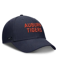 Nike Men's Navy Auburn Tigers 2025 Sideline Rise Practice Adjustable Hat