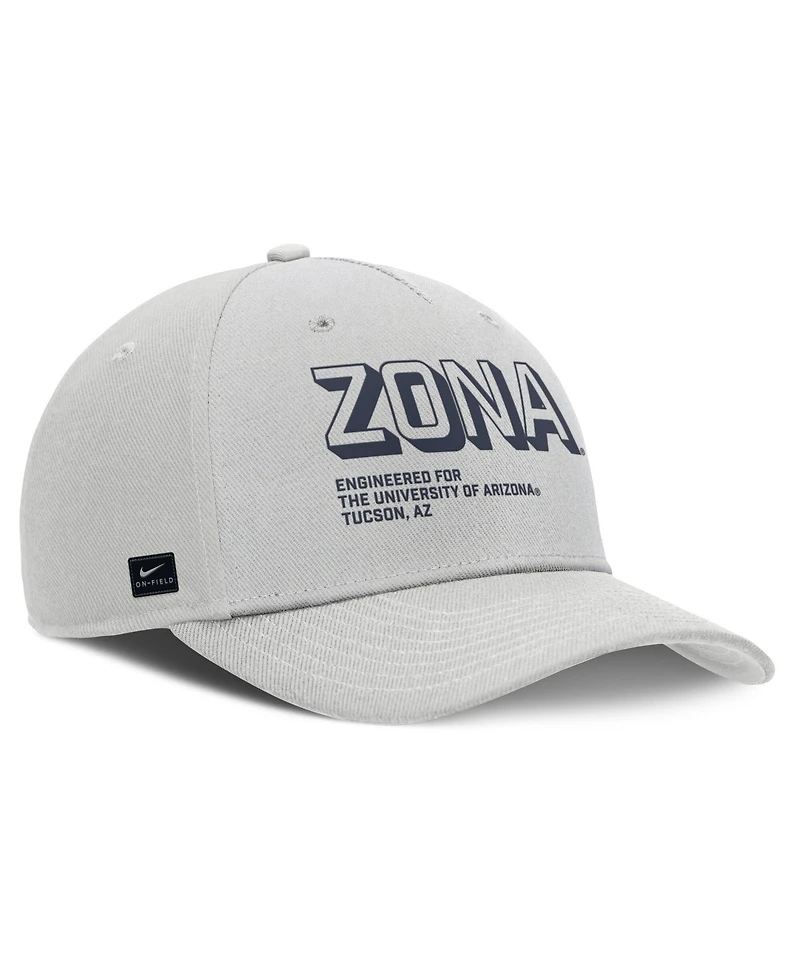 Nike Men's Gray Arizona Wildcats 2025 Sideline Dust Pinched Rise Adjustable Hat