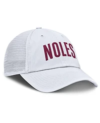 Nike Men's White Florida State Seminoles Club Campus Trucker Adjustable Hat