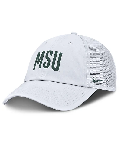 Nike Men's White Michigan State Spartans Club Campus Trucker Adjustable Hat