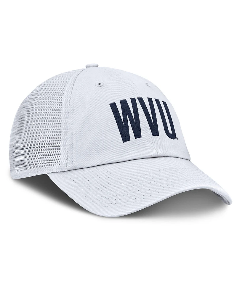 Nike Men's White West Virginia Mountaineers Club Campus Trucker Adjustable Hat