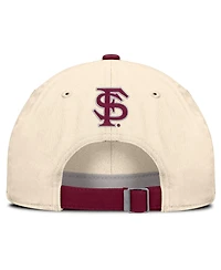 Men's and Women's Nike Natural Florida State Seminoles 2026 Primetime Natural 2-Tone Club Adjustable Hat