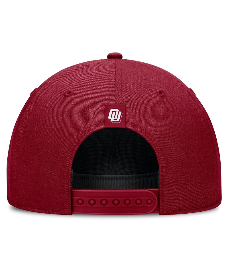 Nike Men's and Women's Crimson Oklahoma Sooners 2026 Basketball Refresh 5-Panel Rope Rise Hat