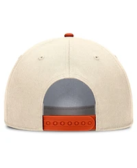 Men's and Women's Nike Natural Clemson Tigers 2026 Primetime Natural 5-Panel Rope 2-Tone Rise Hat
