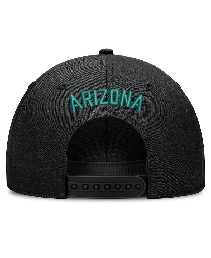 Men's Nike Black Arizona Diamondbacks Cooperstown Rise Adjustable Hat