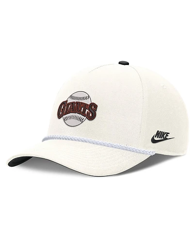 Men's Nike Cream San Francisco Giants Cooperstown Rise Adjustable Hat
