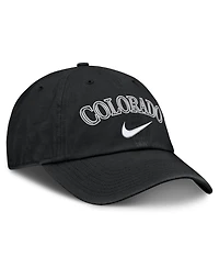 Men's Nike Black Colorado Rockies Primetime Club Adjustable Hat