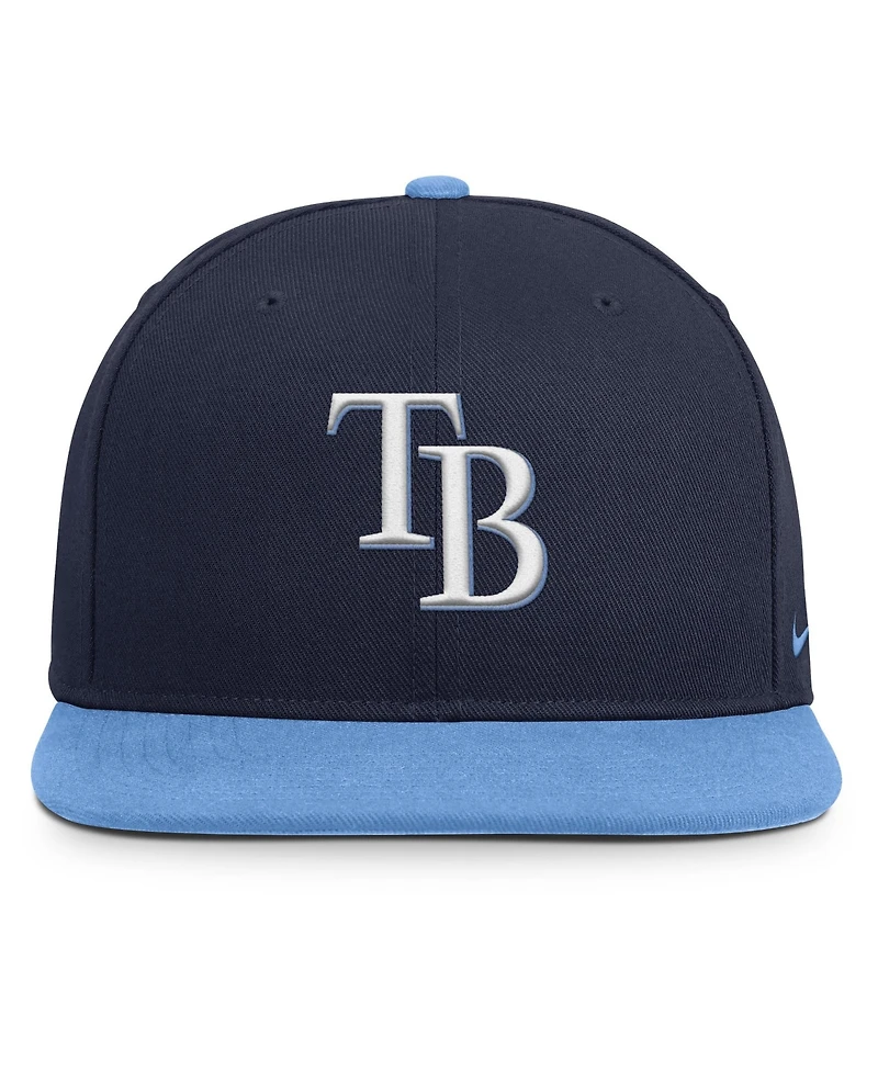 Men's Nike Navy/Light Blue Tampa Bay Rays Primetime Pro Dri-fit snapback Hat