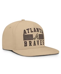 Nike Men's Khaki Atlanta Braves Desert Pro AeroBill Dri-fit Snapback Hat