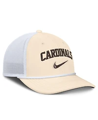 Men's Nike Natural/White St. Louis Cardinals Rise Dri-fit Trucker Adjustable Hat