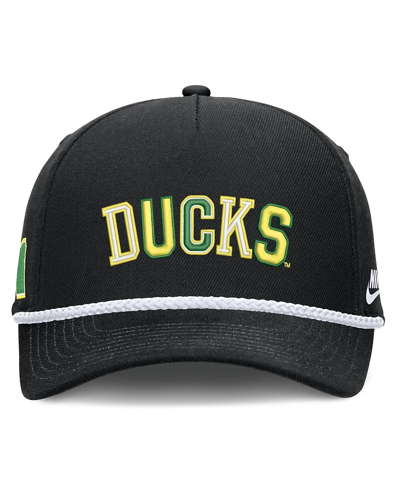Men's and Women's Nike Oregon Ducks 2026 Basketball Refresh 5-Panel Rope Rise Hat