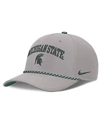 Men's and Women's Nike Gray Michigan State Spartans Primetime Rise Rope Adjustable Hat