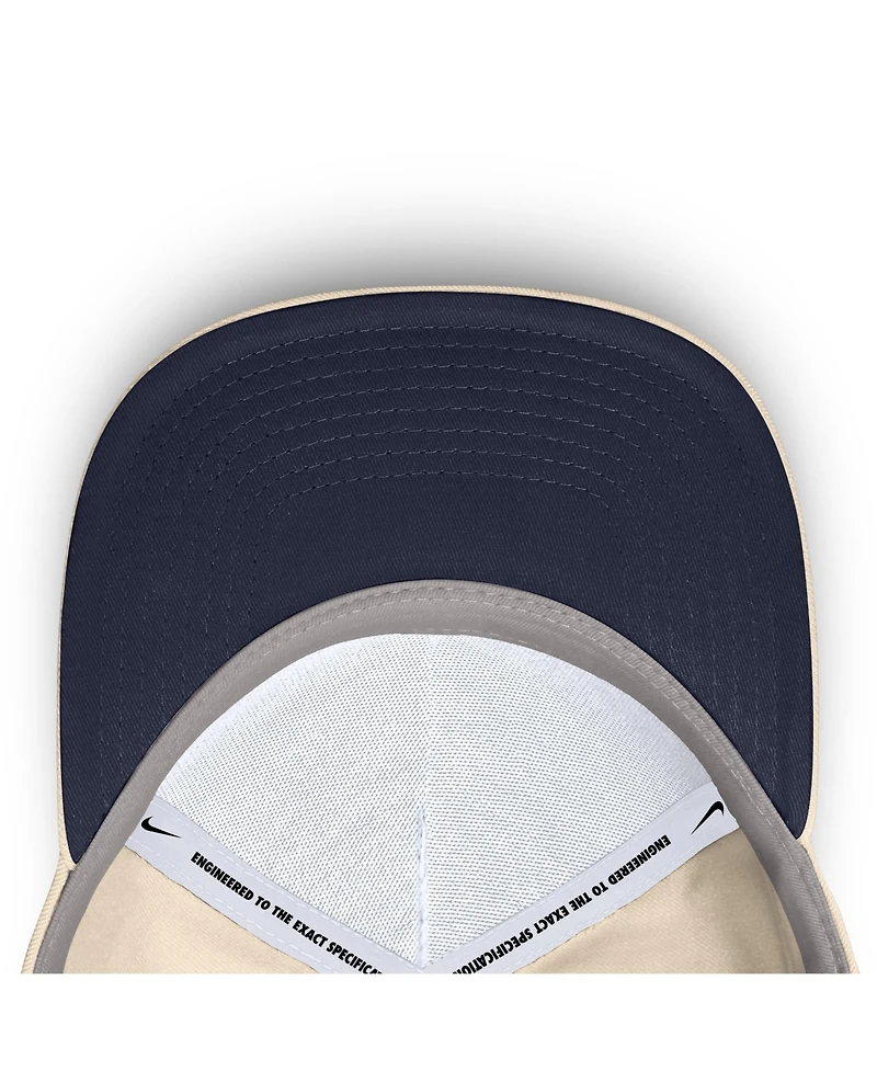 Men's and Women's Nike Natural West Virginia Mountaineers Legacy Vintage Rope Rise Adjustable Hat
