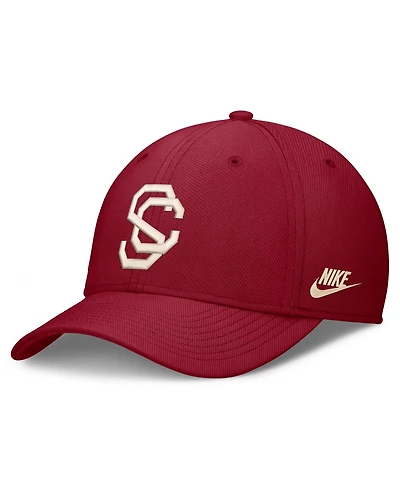 Nike Men's Cardinal Usc Trojans Dri-fit Vintage Rise Swooshflex Flex Hat