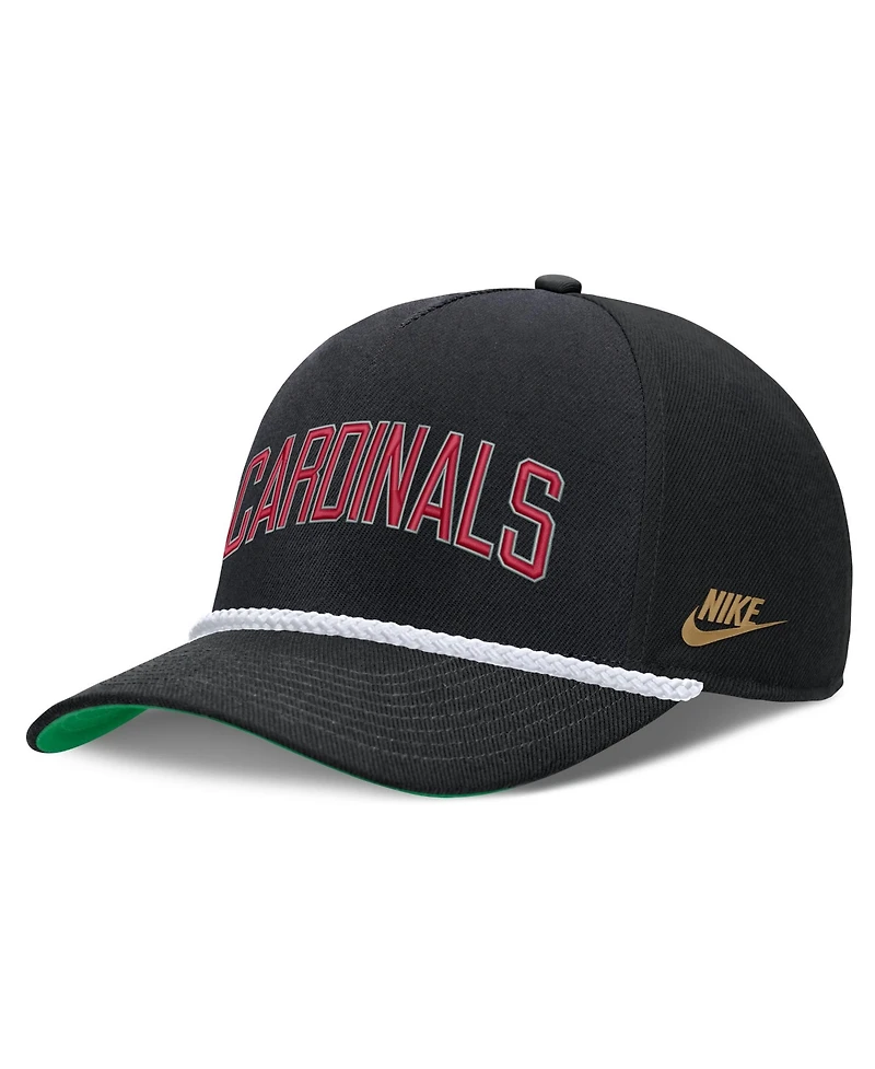Men's Nike Black St. Louis Cardinals Cooperstown Collection Rise Adjustable Hat
