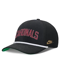 Men's Nike Black St. Louis Cardinals Cooperstown Collection Rise Adjustable Hat
