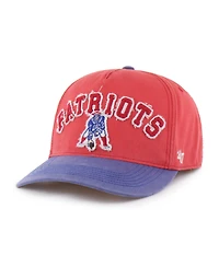 '47 Brand Brand Men's '47 Brand Red New England Patriots Throwback Calderwood Well Worn Hitch Adjustable Hat