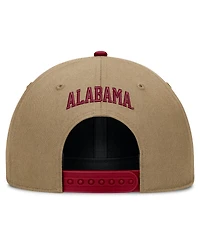Men's and Women's Nike Beige/Crimson Alabama Crimson Tide Primetime Rise Dri-fit Adjustable Hat