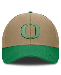 Men's and Women's Nike Beige/Green Oregon Ducks Primetime Rise Dri-fit Adjustable Hat