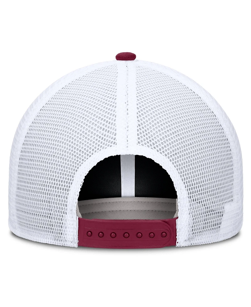 Nike Men's and Women's Garnet/White Florida State Seminoles Primetime Arched Trucker Adjustable Hat