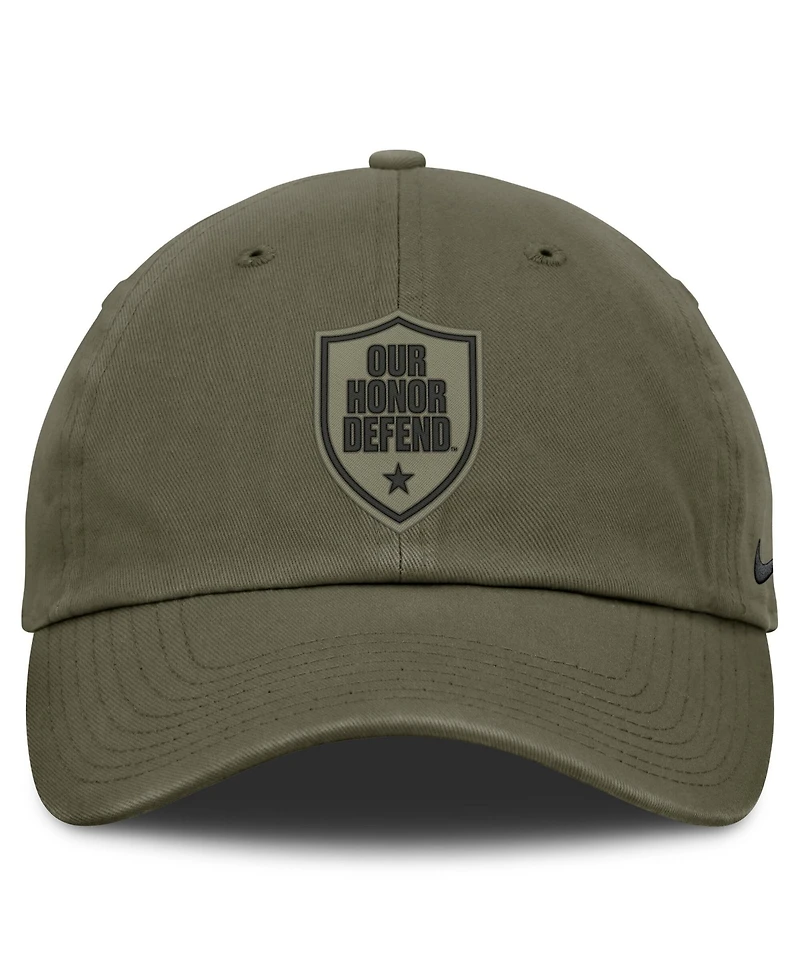 Nike Men's Olive Ohio State Buckeyes Primetime SwooshFlex Dri-fit Hat