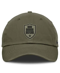 Nike Men's Olive Ohio State Buckeyes Primetime SwooshFlex Dri-fit Hat