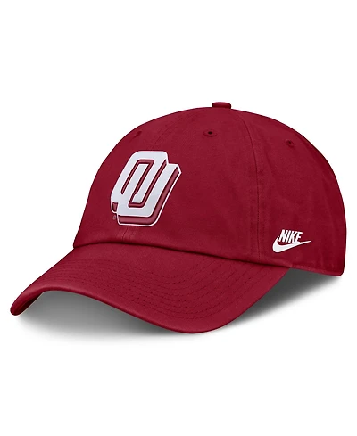 Nike Men's and Women's Crimson Oklahoma Sooners Legacy Letter Club Adjustable Hat