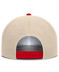Nike Men's and Women's Natural/Scarlet Ohio State Buckeyes Campus Prep Snapback Hat