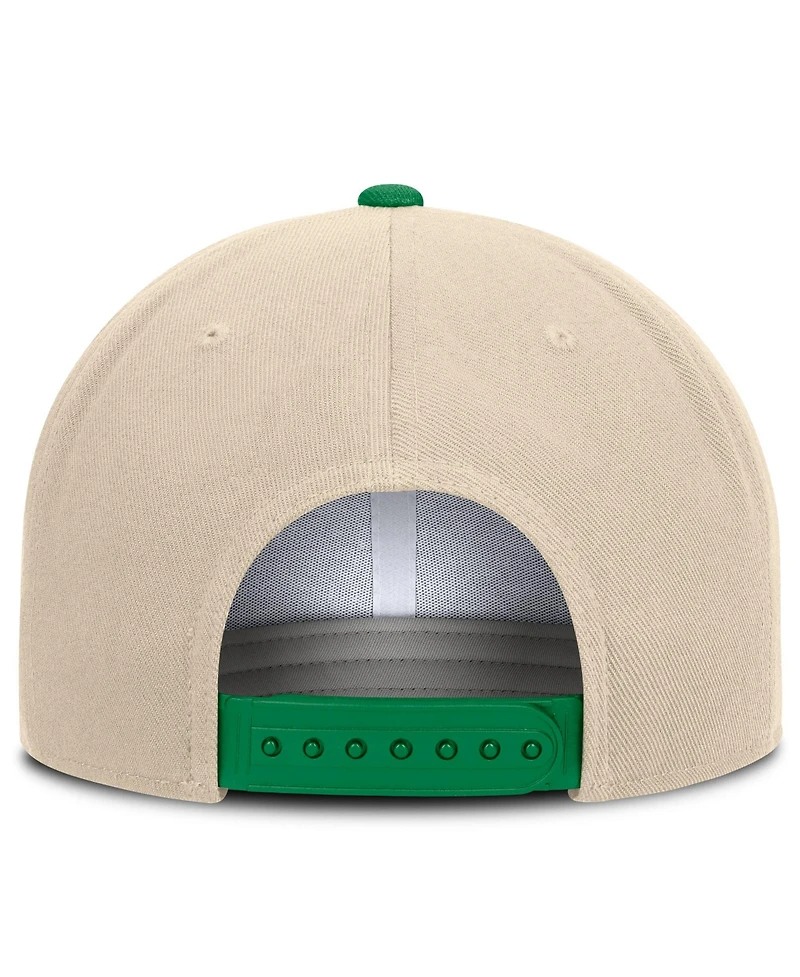 Nike Men's and Women's Natural/Green Oregon Ducks Campus Prep Snapback Hat