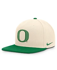 Nike Men's and Women's Natural/Green Oregon Ducks Campus Prep Snapback Hat