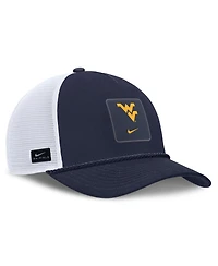 Men's and Women's Nike Navy West Virginia Mountaineers 2026 On-Field Gameday Rope Trucker Adjustable Hat