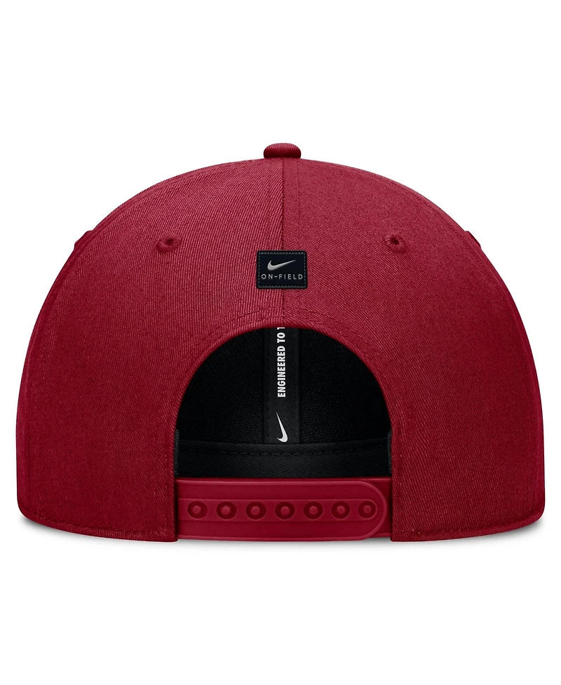 Men's and Women's Nike Crimson Alabama Crimson Tide 2026 On-Field Gameday Rise Adjustable Hat