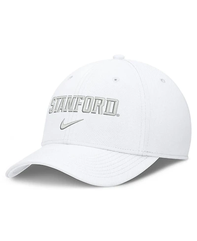 Men's Nike White Stanford Cardinal Rise On-Field SwooshFlex Dri-fit Flex Hat