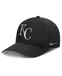 Men's Nike Black Kansas City Royals Rise Dri-fit A-Frame Adjustable Hat
