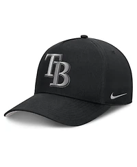 Men's Nike Black Tampa Bay Rays Rise Dri-fit A-Frame Adjustable Hat