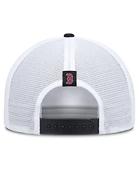 Men's Nike Khaki/Navy Boston Red Sox Rise A-Frame Trucker Adjustable Hat