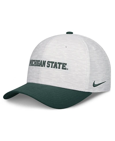Nike Men's and Women's White/Green Michigan State Spartans Primetime Rise Adjustable Hat