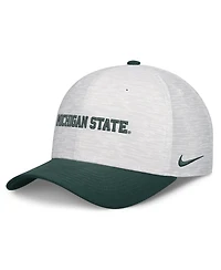 Nike Men's and Women's White/Green Michigan State Spartans Primetime Rise Adjustable Hat