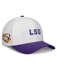Nike Men's and Women's White/Purple Lsu Tigers Primetime Rise Adjustable Hat