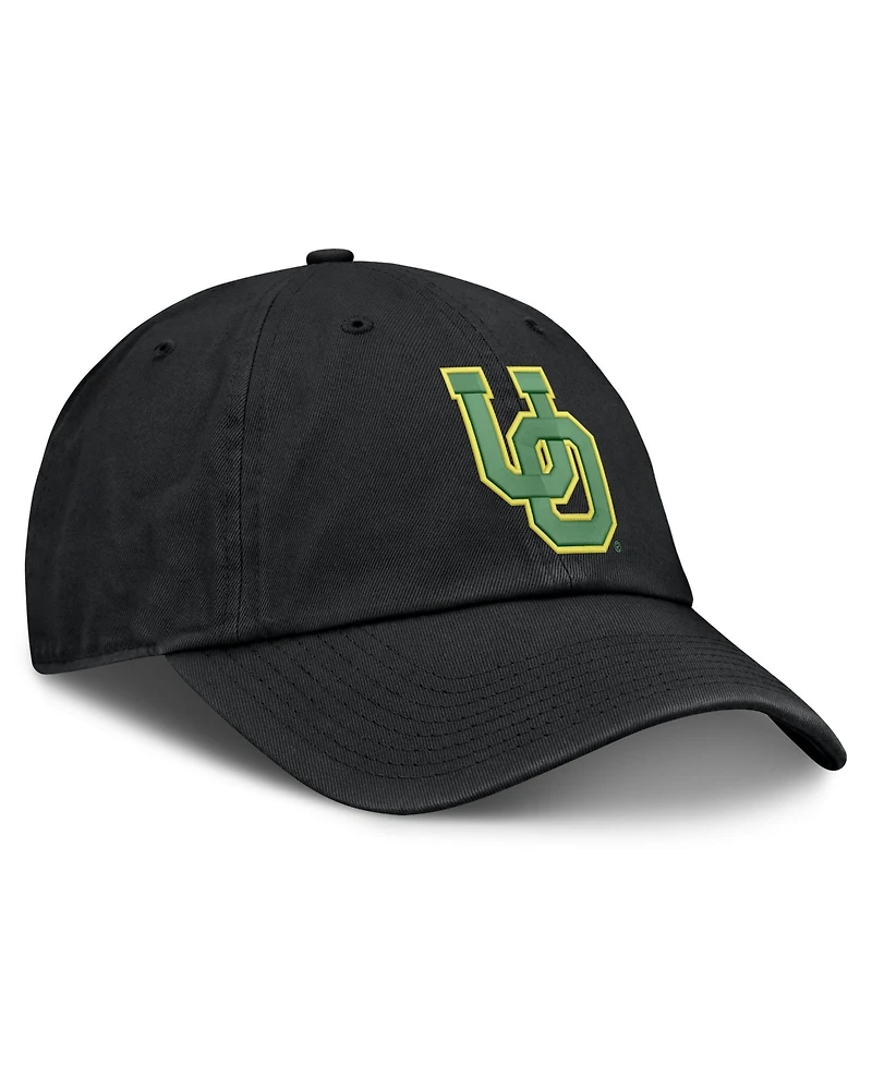 Nike Men's and Women's Black Oregon Ducks Legacy Letter Club Adjustable Hat