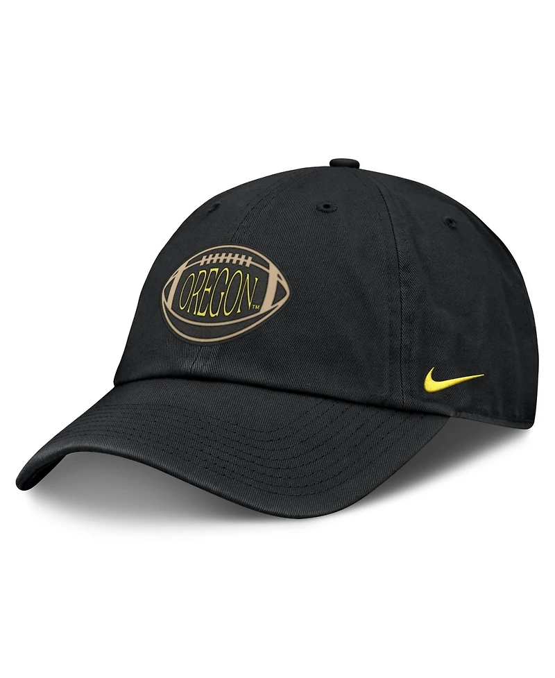 Nike Men's and Women's Black Oregon Ducks Campus Prep Football Club Adjustable Hat