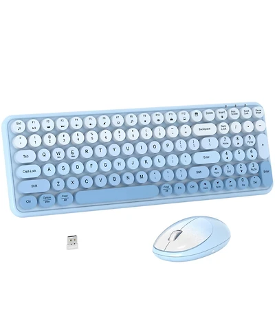 Lofree Retro Typewriter Style Wireless Clicky Keyboard and Mouse Combo, Compatible with Windows macOS