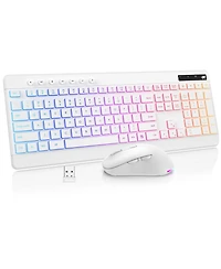 Lofree Rechargeable Wireless Silent Keyboard and Mouse Combo for Windows, Mac, Android, iOS